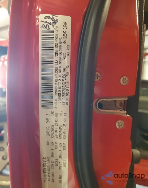 2018 Ram 1500 St из США, поврежденный, VIN 1C6RR7KG3JS179356